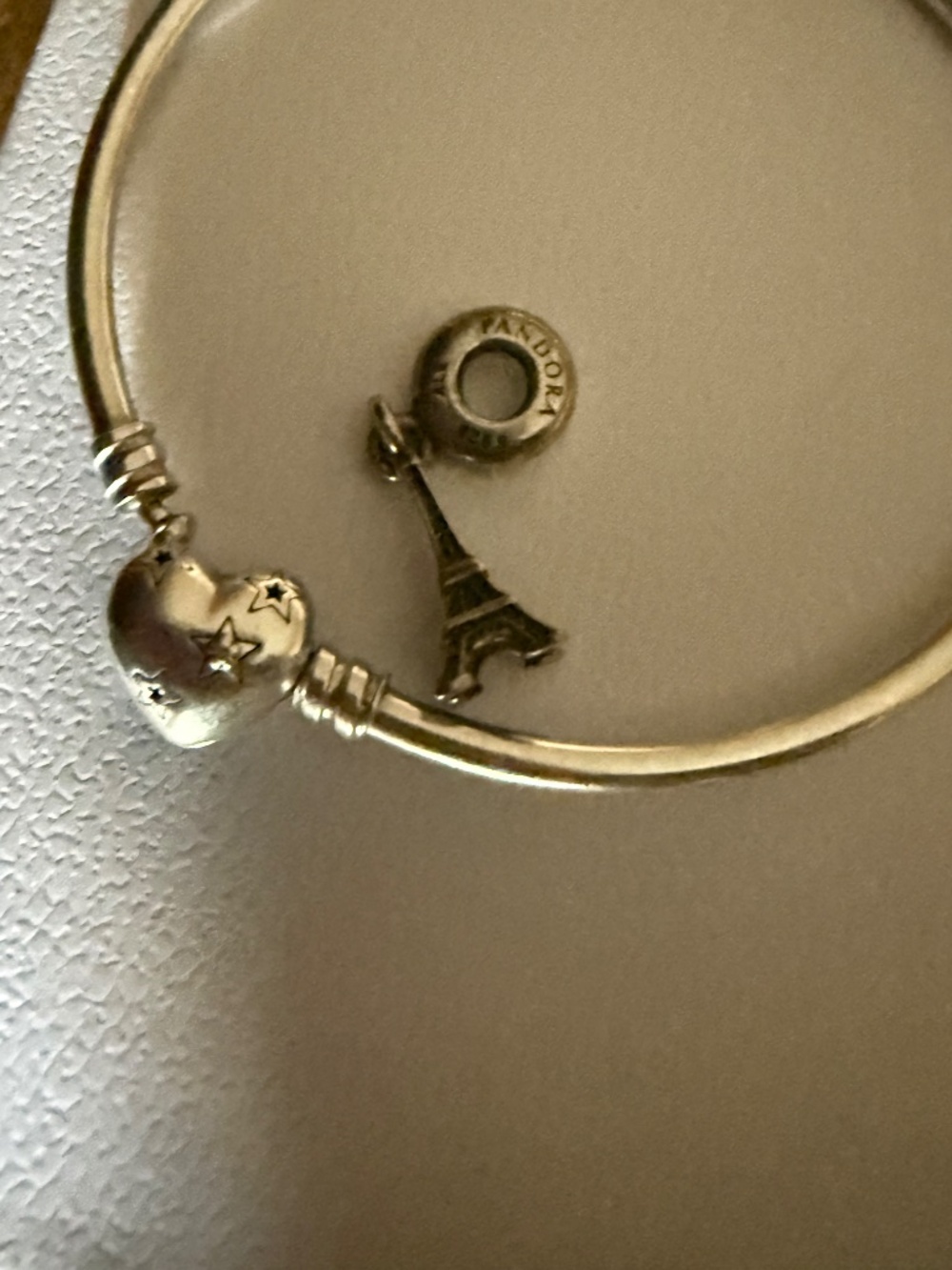 Pandora bangle and charm - Picture 2 of 3